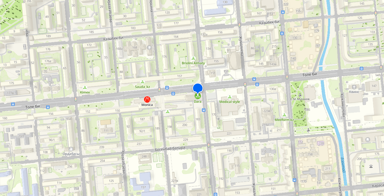 DARA на карте 2GIS